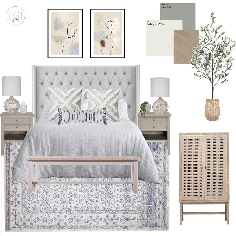 Navy Blue Bedroom Mood Board by Eliza Grace Interiors on Style Sourcebook