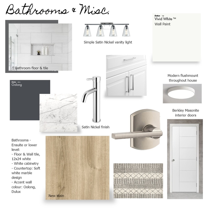 Bathrooms & Misc Mood Board by StephTaves on Style Sourcebook