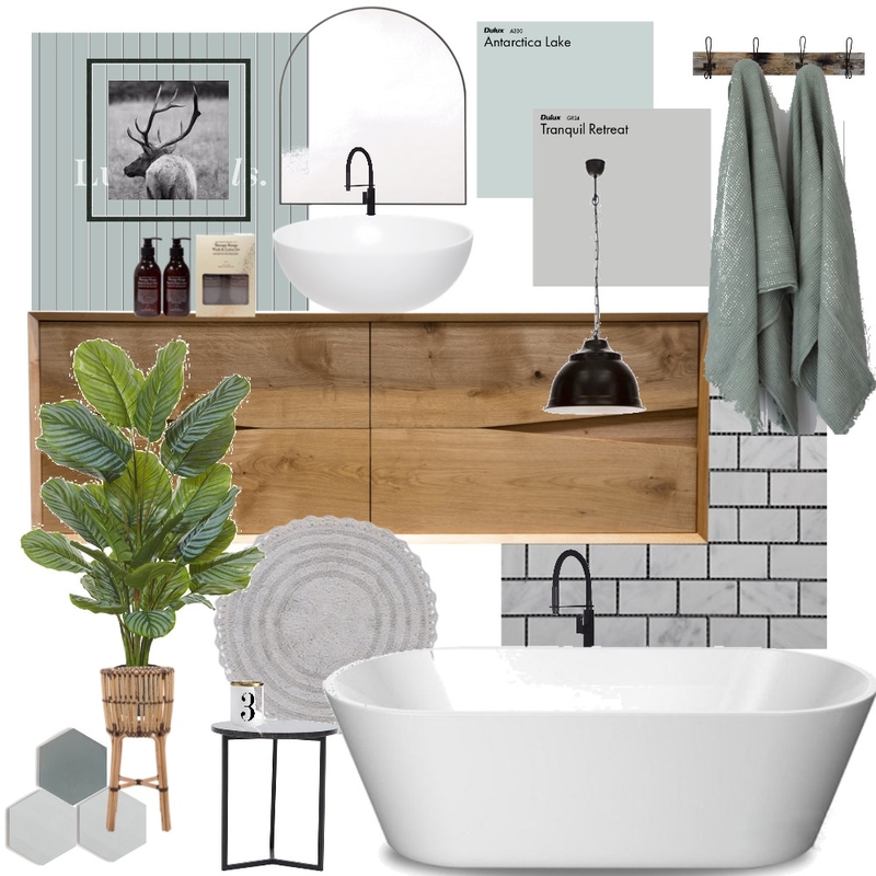 modern farmhouse bathroom Mood Board by brookeshawl on Style Sourcebook