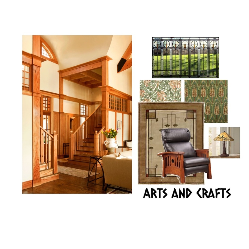 Arts and Crafts Style Mood Board by Mondrianbird on Style Sourcebook