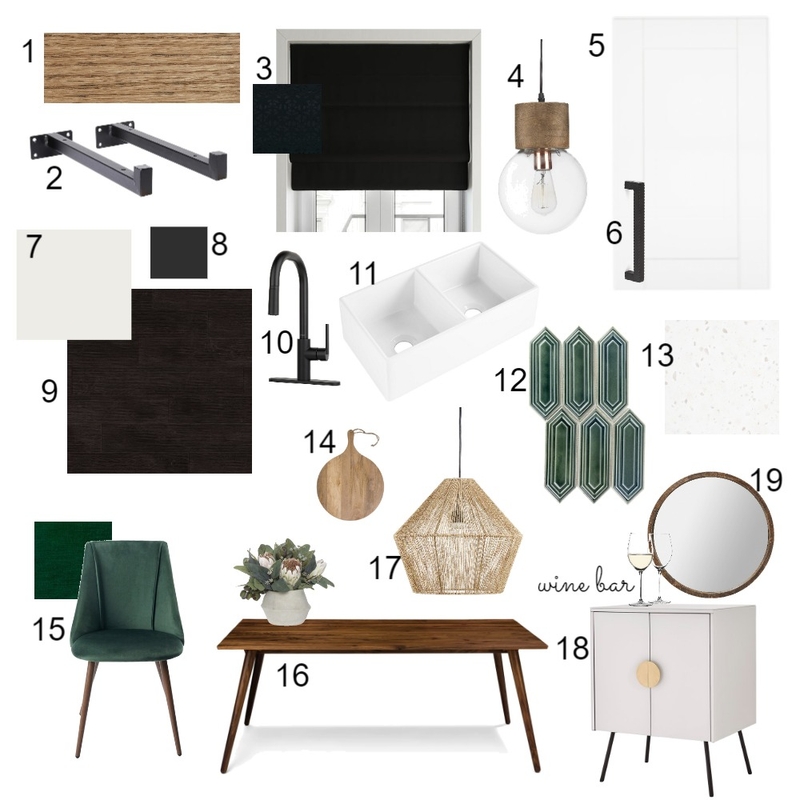 IDI Module 9 - Kitchen and dining Mood Board by janiehachey on Style Sourcebook