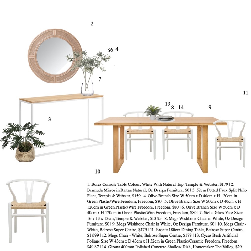 Chantelle Dining Mood Board by House2Home on Style Sourcebook