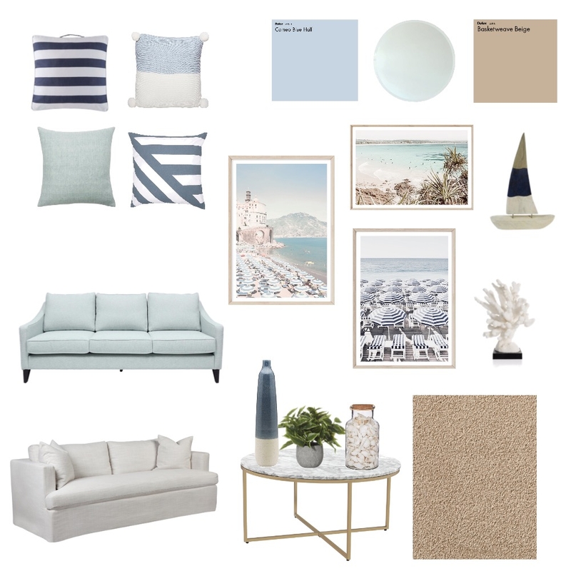 Coastal Touch Mood Board by Go Figure Creative Designs on Style Sourcebook