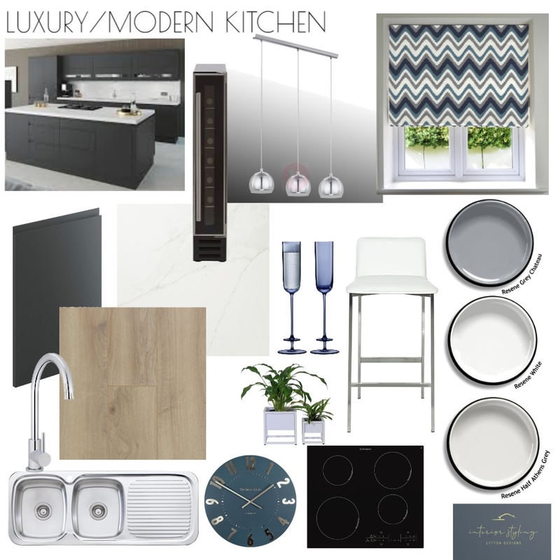 Elegant Grey Kitchen Mood Board by Interior Styling on Style Sourcebook