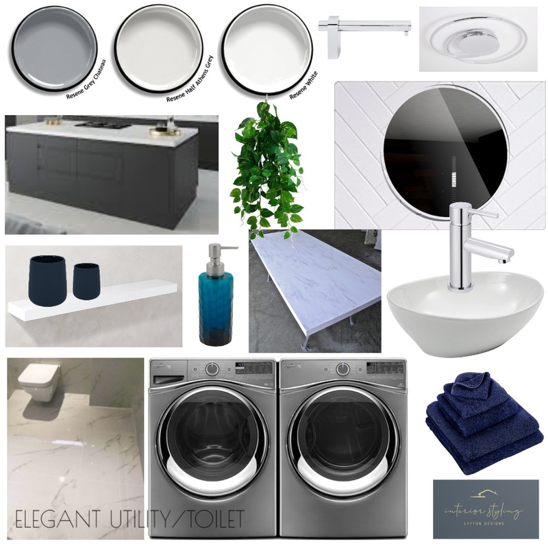 Luxury Bathroom/Laundry Room Mood Board by Interior Styling on Style Sourcebook