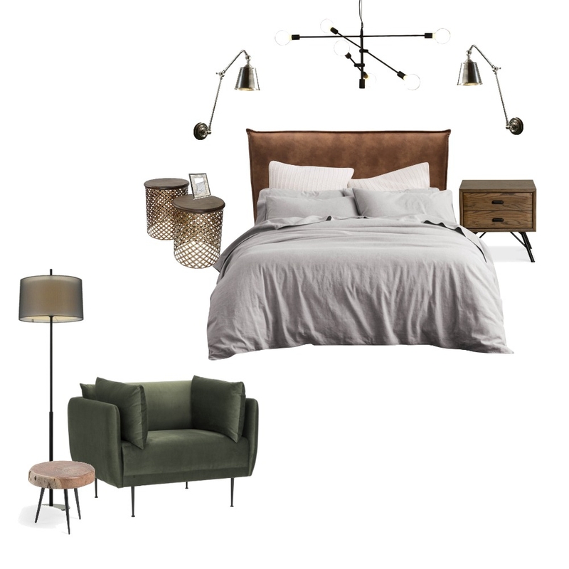 industrial bedroom Mood Board by Bruna da Rosa on Style Sourcebook