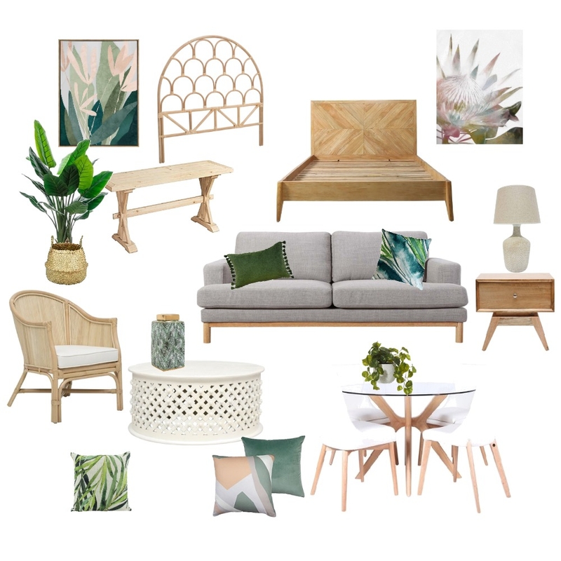 Modern Tropical Mood Board by Accent on Colour on Style Sourcebook