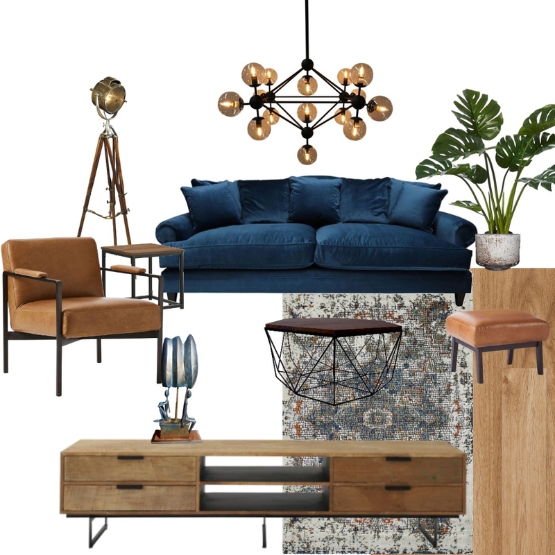 Industrial living room Mood Board by Bruna da Rosa on Style Sourcebook