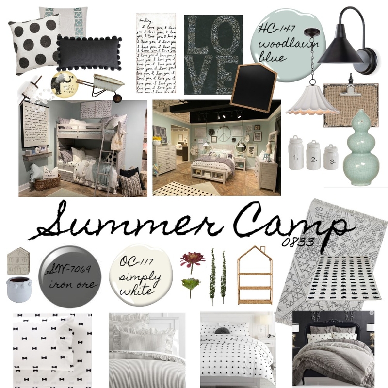 0833 Summer Camp Mood Board by showroomdesigner2622 on Style Sourcebook