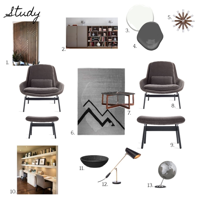 Study Mood Board Mood Board by yboron on Style Sourcebook