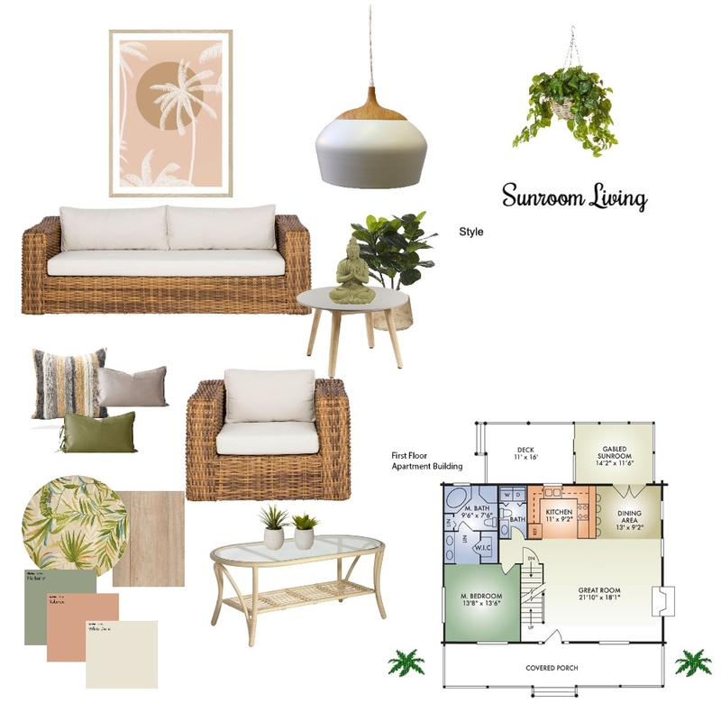 Sunroom Living Mood Board by Kinnco Designs on Style Sourcebook