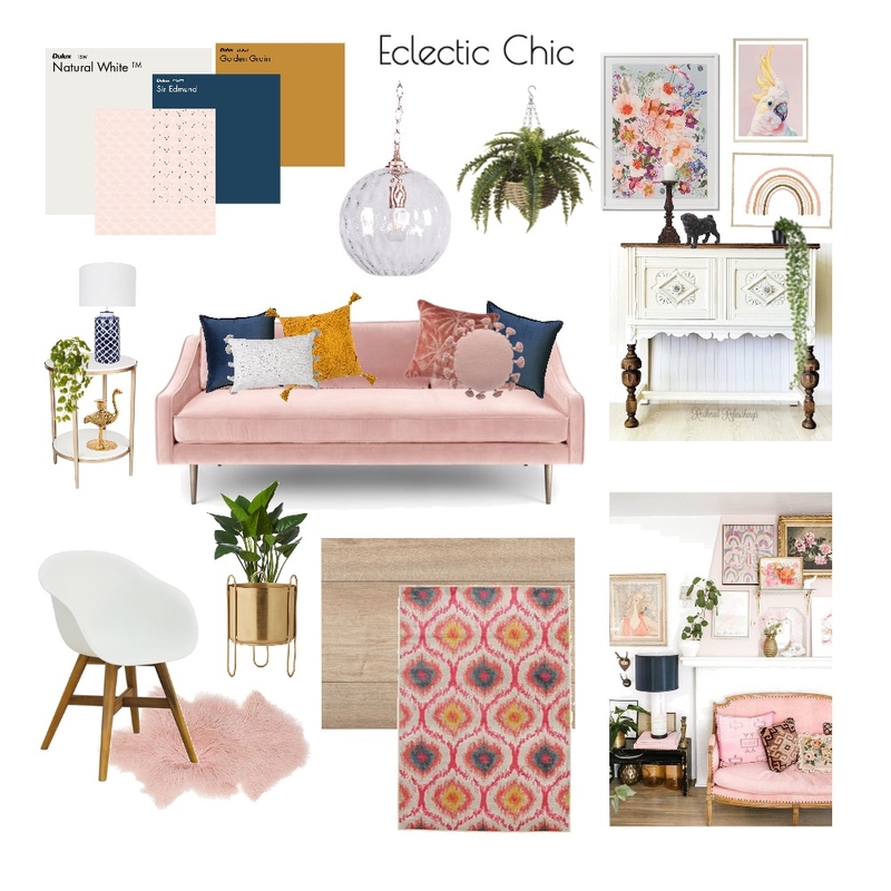 Mood Board - Eclectic Chic Mood Board by Paige Bannister on Style Sourcebook