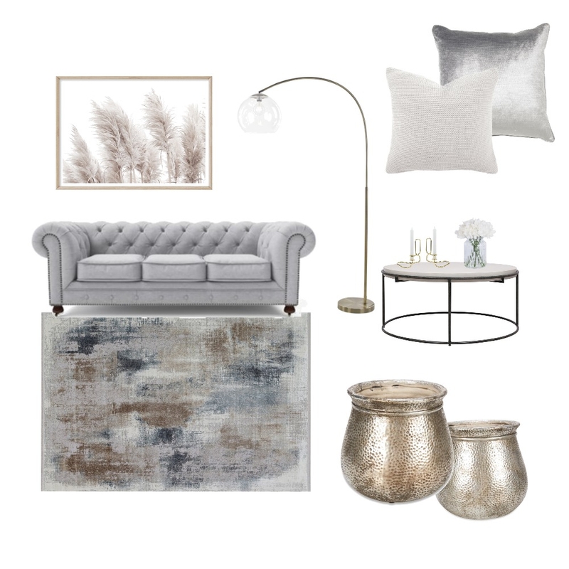 Silver LivingRoom Mood Board by LizaMazor on Style Sourcebook