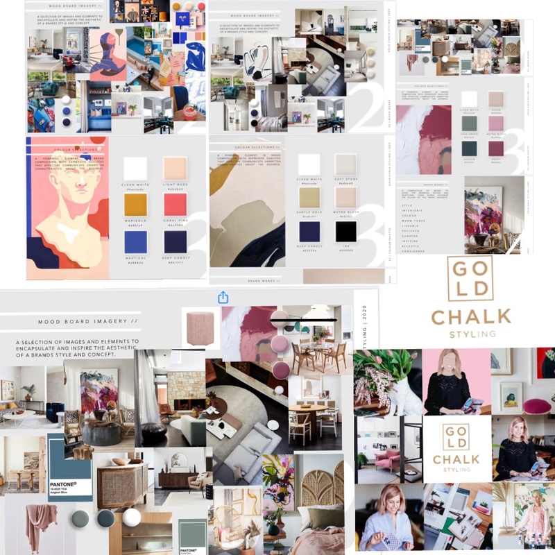 Branding Mood Board by Kylie Tyrrell on Style Sourcebook