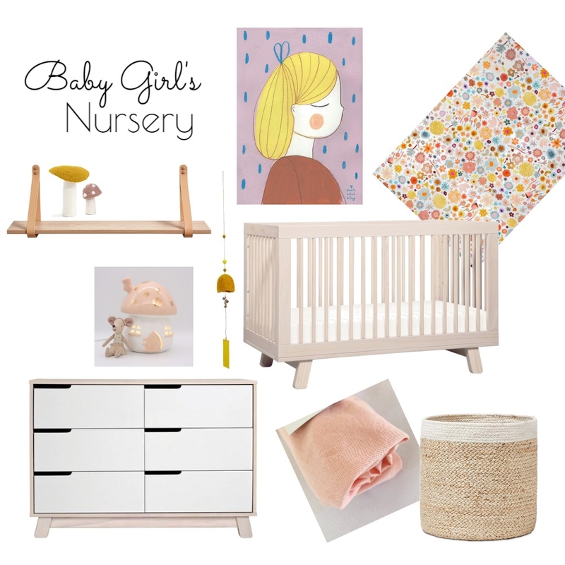 Baby Girl's Nursery Mood Board by reneeharris on Style Sourcebook