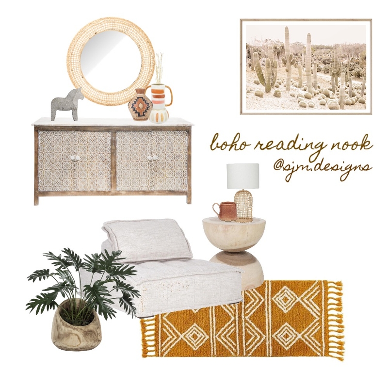 Boho Reading Nook Mood Board by Shanna McLean on Style Sourcebook