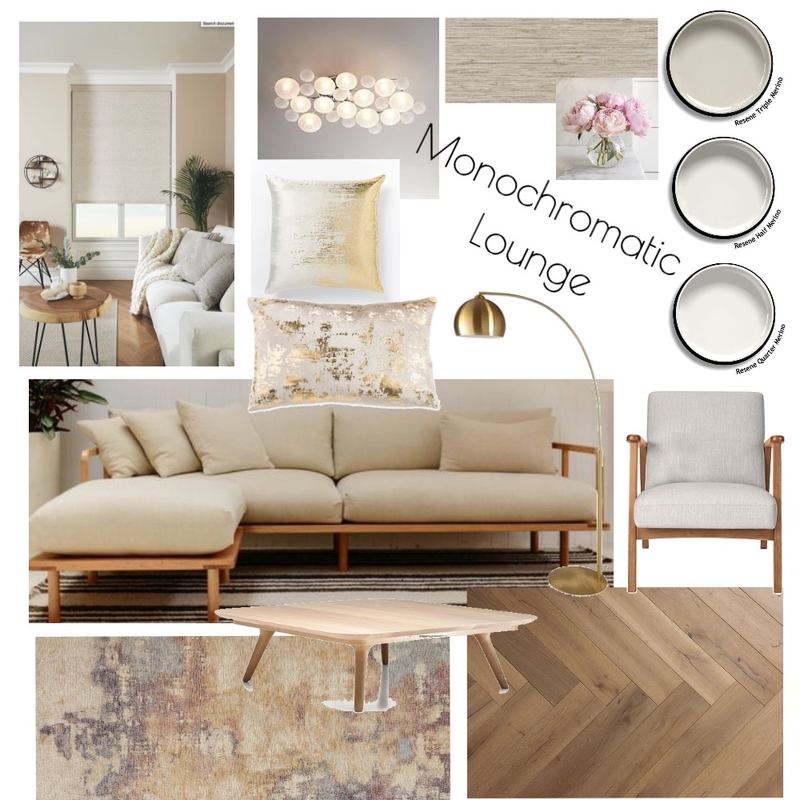 Module 6 - Monochromatic Mood Board by Naomi.S on Style Sourcebook