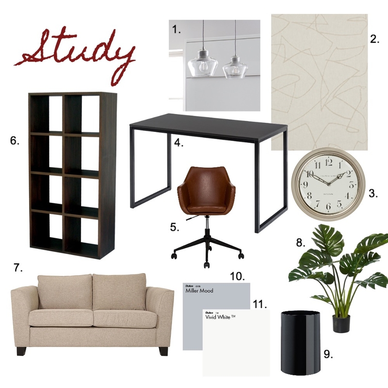 Study Mood Board by Abi on Style Sourcebook