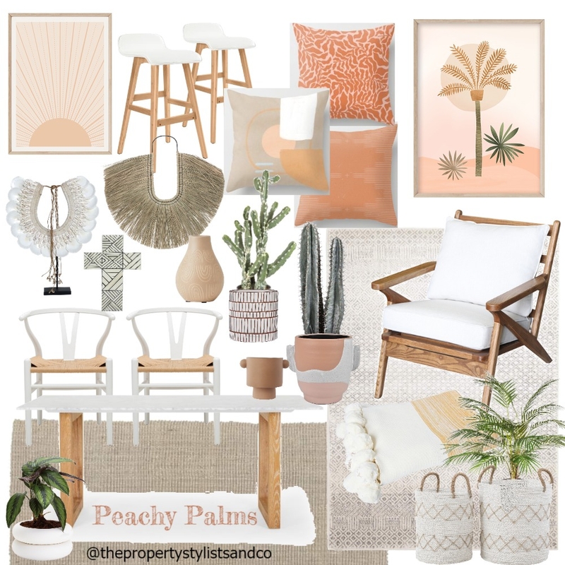 PeachyPalms Mood Board by The Property Stylists & Co on Style Sourcebook