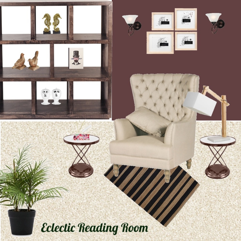 Modern Art Reading Room Mood Board by Reveur Decor on Style Sourcebook