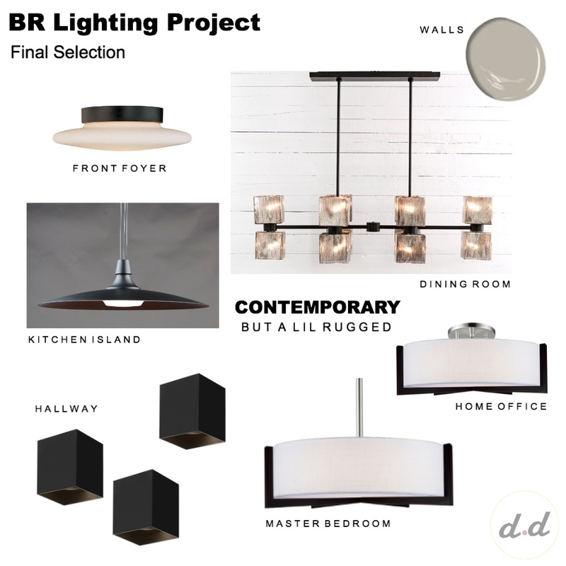 BR Lighting Project FINAL Mood Board by dieci.design on Style Sourcebook