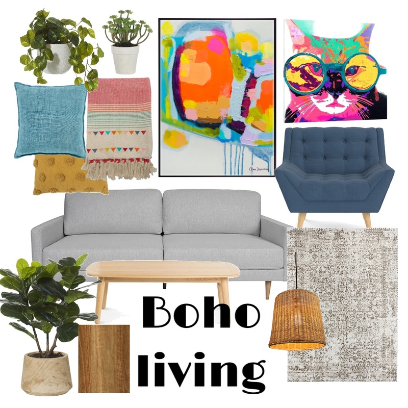 Boho living Mood Board by Shiulee Mazumdar on Style Sourcebook