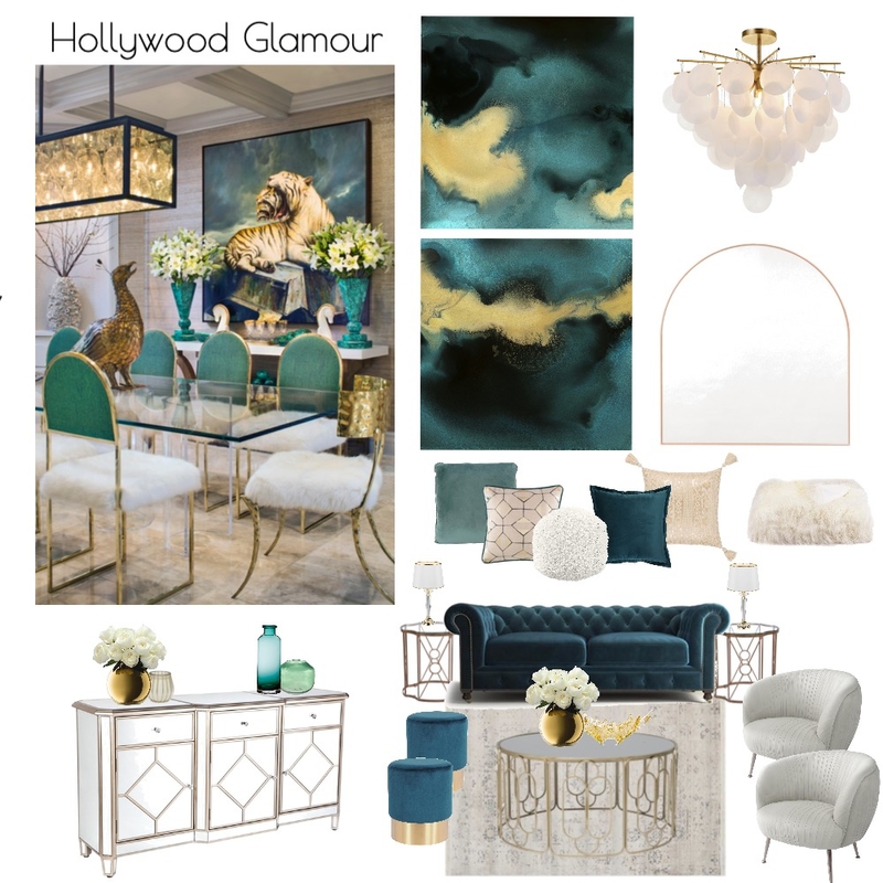 Hollywood 2 Mood Board by hirraazher on Style Sourcebook