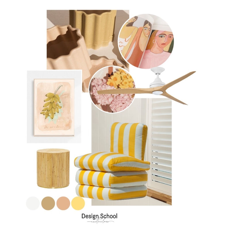 Yellow Pillow Chair Mood Board by timberandwhite on Style Sourcebook