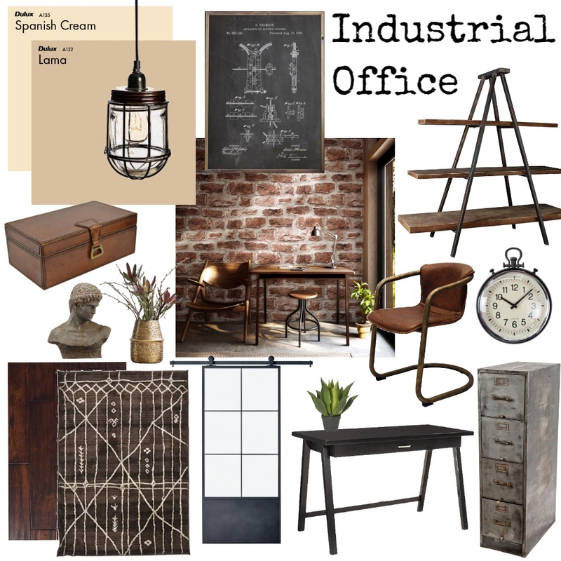 Industrial Office Mood Board by ashley.ferguson5 on Style Sourcebook