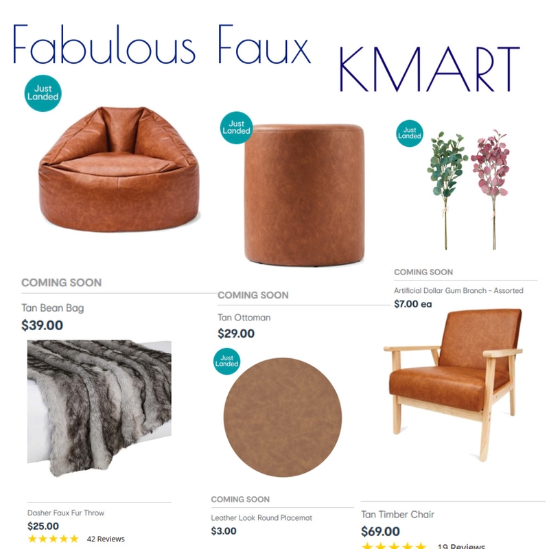 KMART Faux Interior Design Mood Board by Kohesive Style Sourcebook