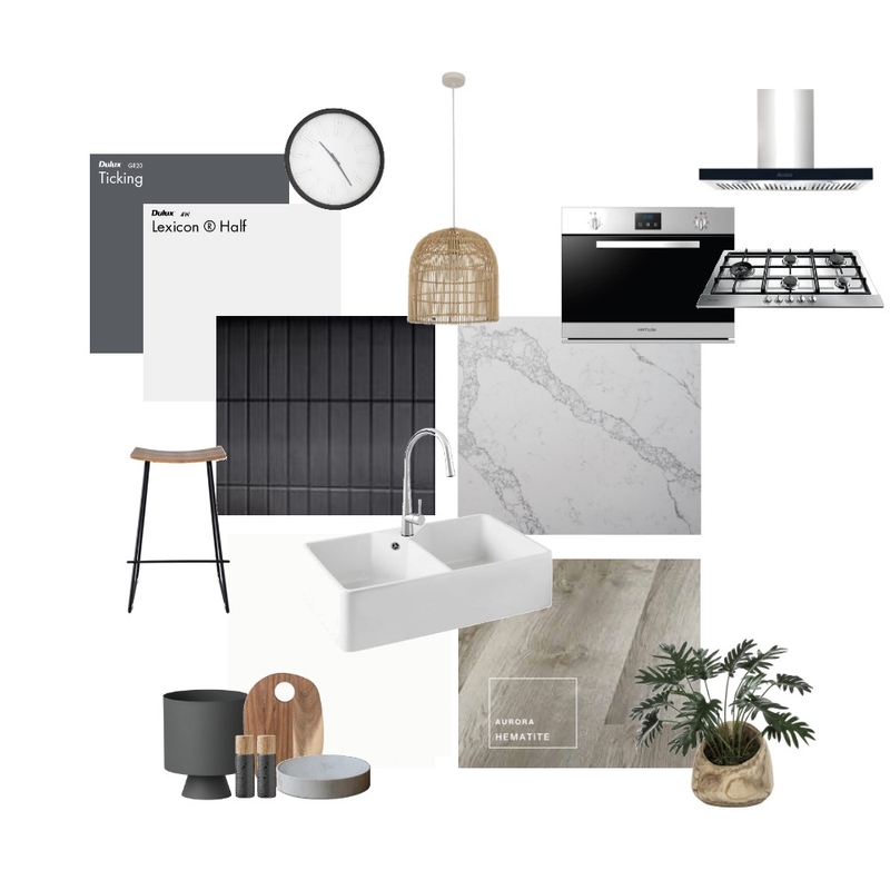 Monochromatic kitchen Mood Board by KMR on Style Sourcebook