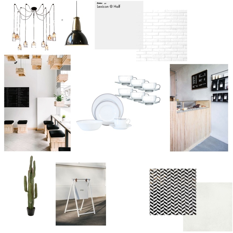 Cafe Mood Board by Claudia Jane Brown on Style Sourcebook