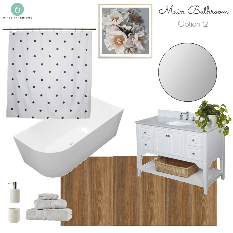 Heather Inwood Bathroom Option 2 Mood Board by O'Fee Interiors Ltd on Style Sourcebook