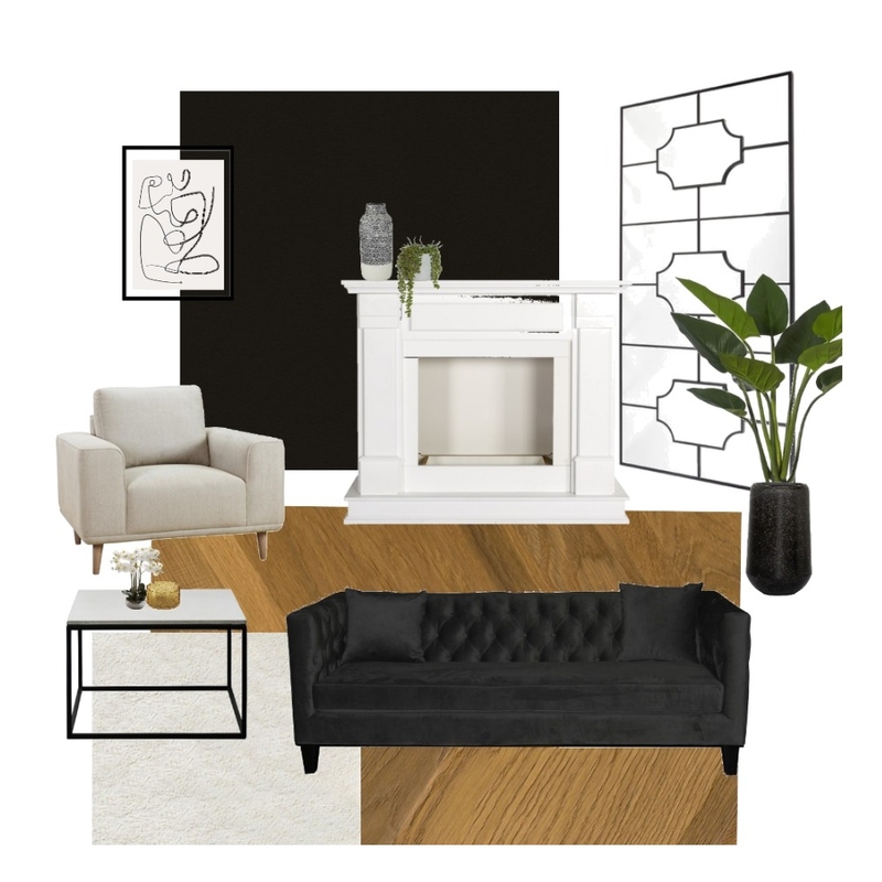 black version living Mood Board by Just GorJess Interiors on Style Sourcebook