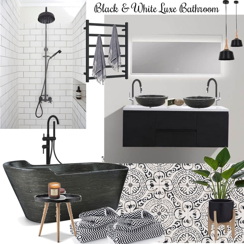 Black bathroom Mood Board by Complete Harmony Interiors on Style Sourcebook