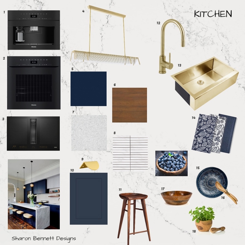 Kitchen Mood Board by Sharon Bennett Designs on Style Sourcebook