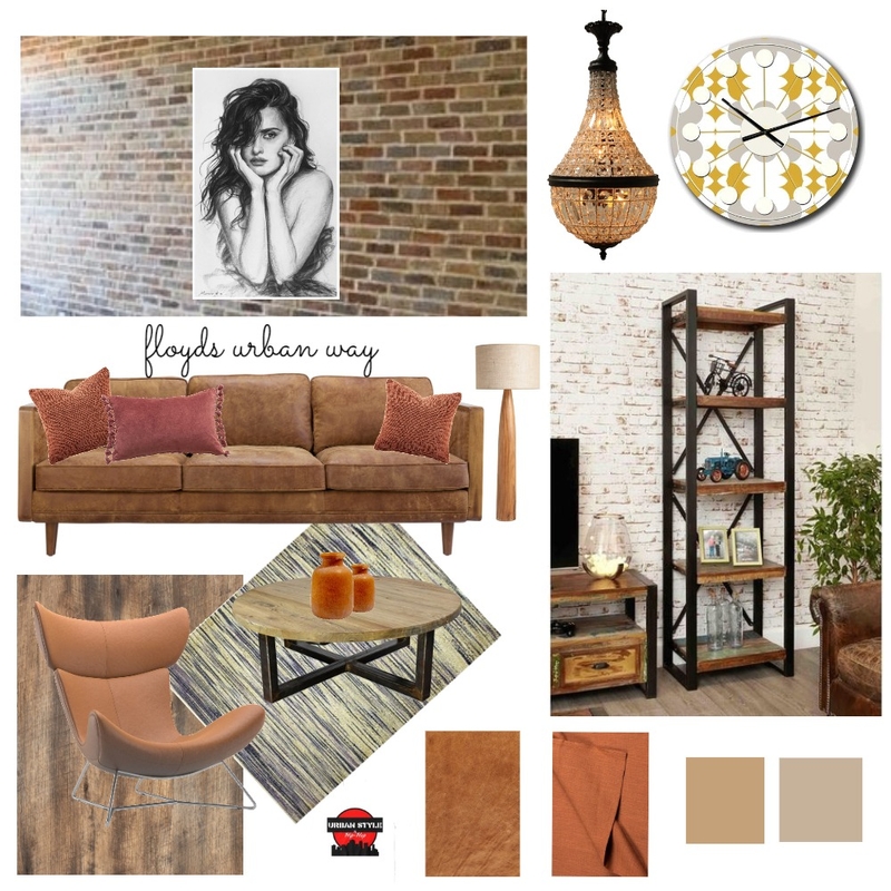 urban modern living Mood Board by floydstyle on Style Sourcebook