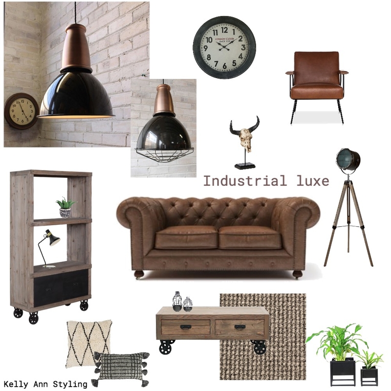 Industrial luxe Mood Board by Kelly on Style Sourcebook