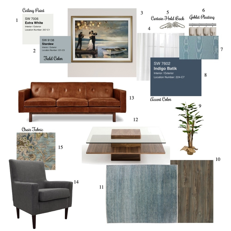 Living Room - Module 9 Mood Board by KathyOverton on Style Sourcebook