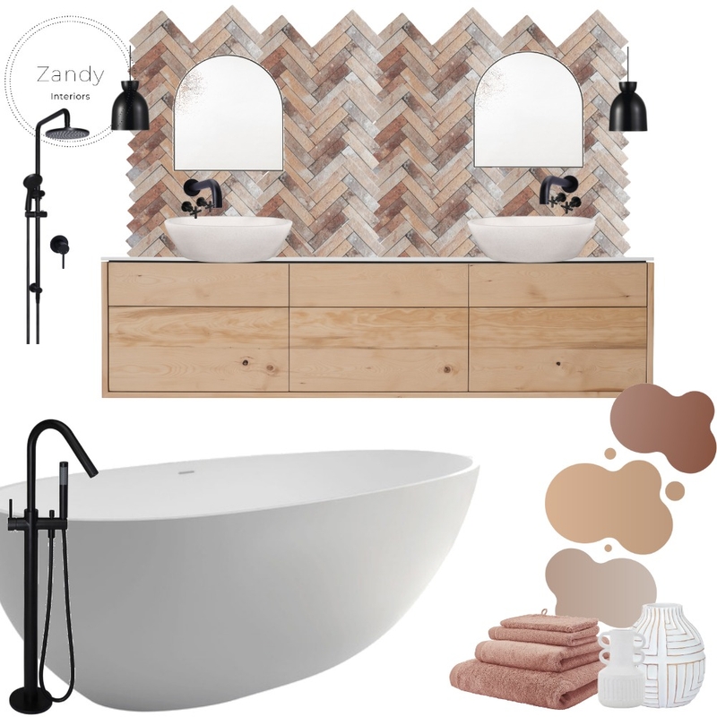 Desert Tones Bathroom Mood Board by Zandy Interiors on Style Sourcebook