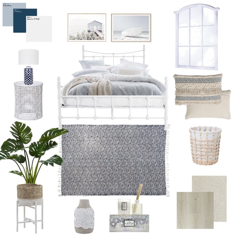 Seaside Bedroom Mood Board by Lauren Hooligan on Style Sourcebook