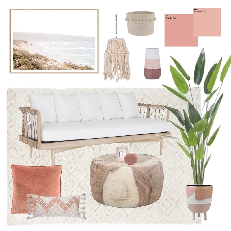 pink / beachy Mood Board by tylakippin on Style Sourcebook