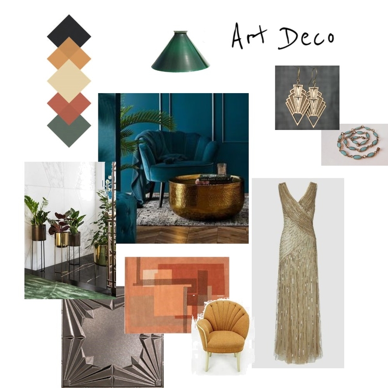 Art Deco Cool Combo Mood Board by Leah on Style Sourcebook