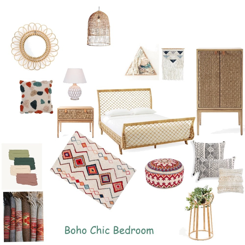 Boho Chic Bedroom 2 Mood Board by Khanyisa.Miya on Style Sourcebook