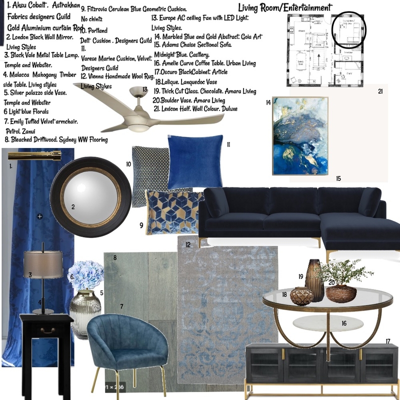 Living Room Mood Board by Balazs Interiors on Style Sourcebook