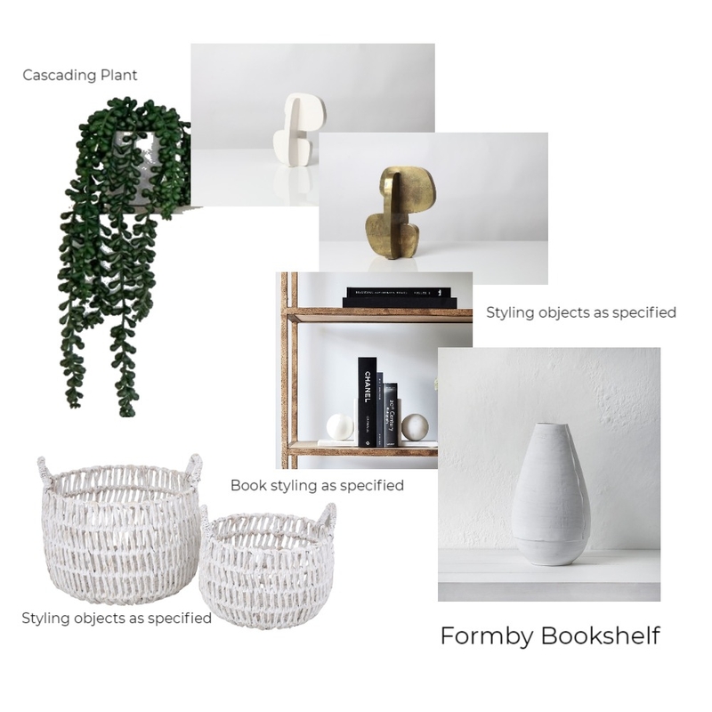 Formby Bookshelf/White Vase Option Mood Board by JennyWebb on Style Sourcebook