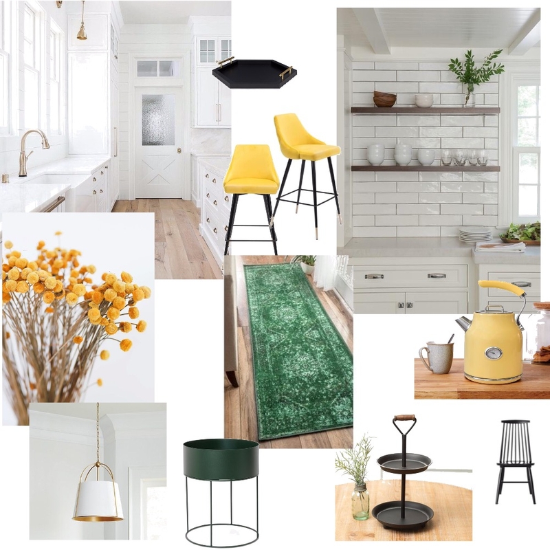 yellow accent kitchen Mood Board by Lazuli Azul Designs on Style Sourcebook