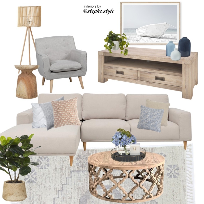 living room coastal blues Mood Board by stephc.style on Style Sourcebook