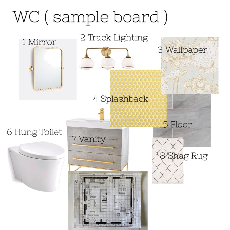 WC Sample Board Mood Board by Shari Dang on Style Sourcebook