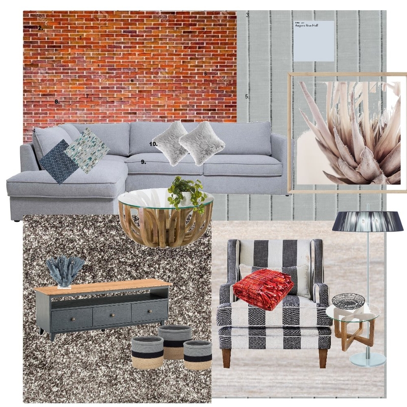 Module 9 - Living room Mood Board by Emma_Moo on Style Sourcebook